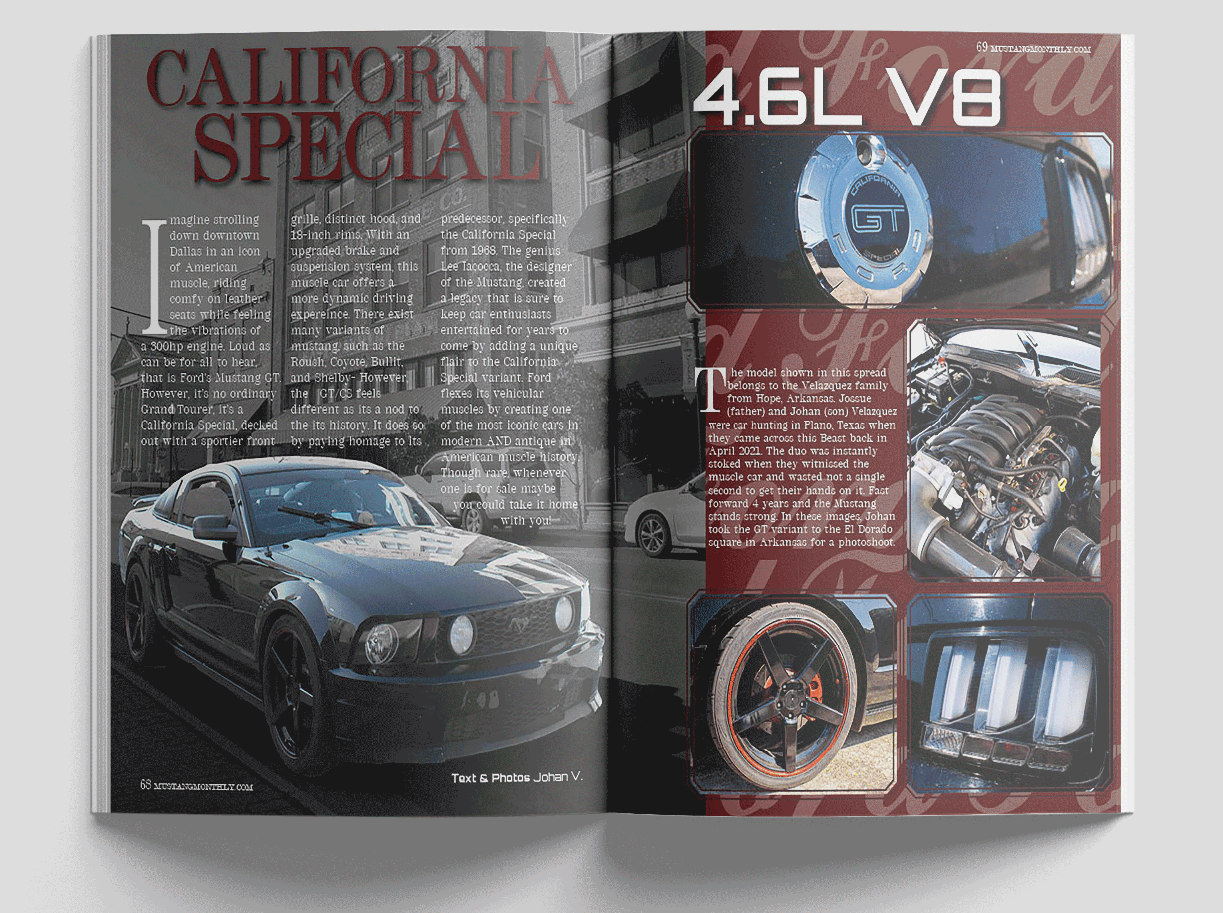 california special magazine spread mockup