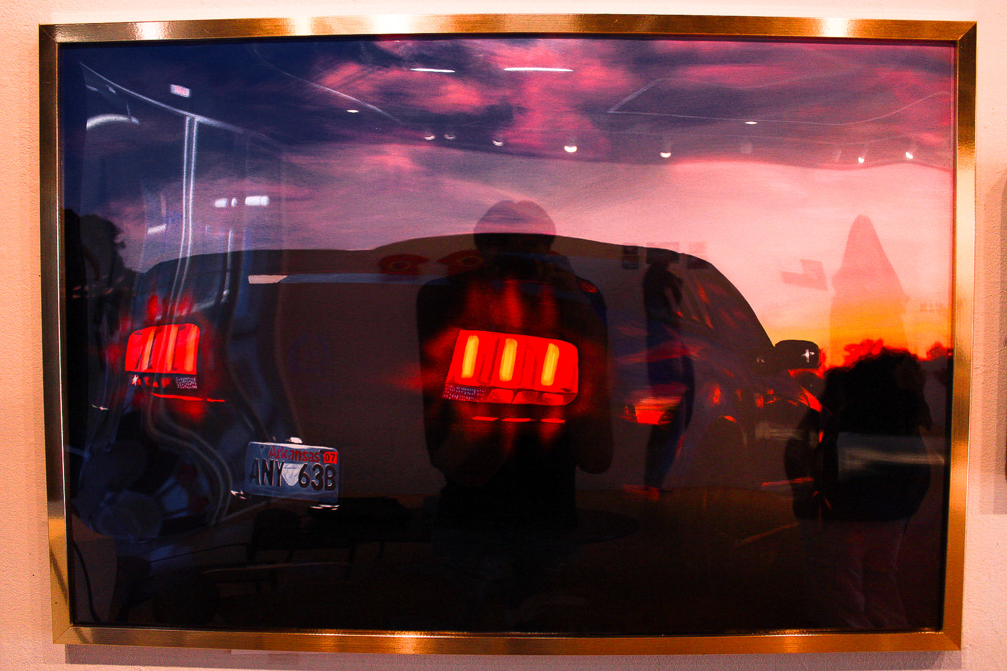 california special digital painting hung in the gallery