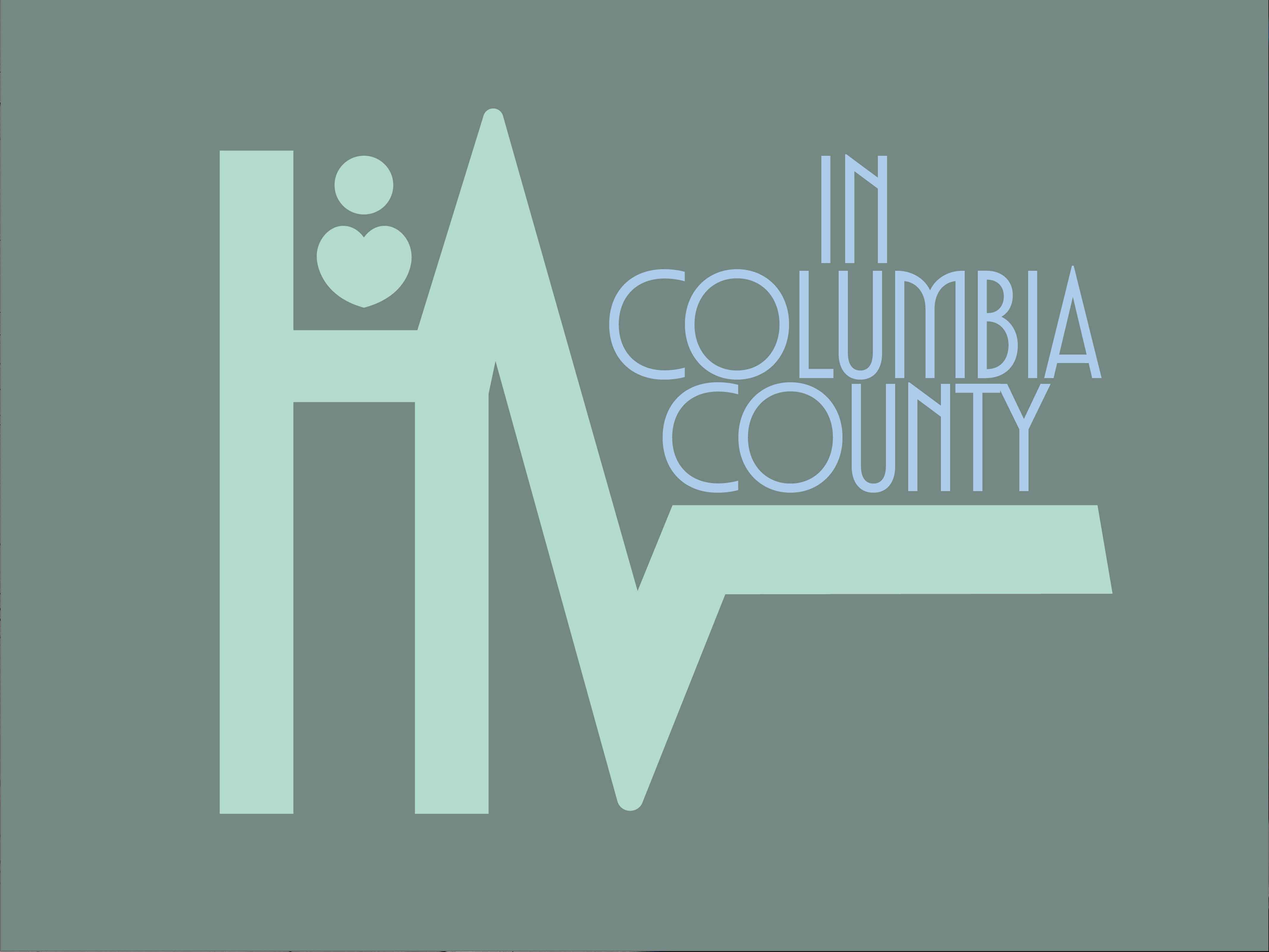 HEALTH in columbia county simple logo