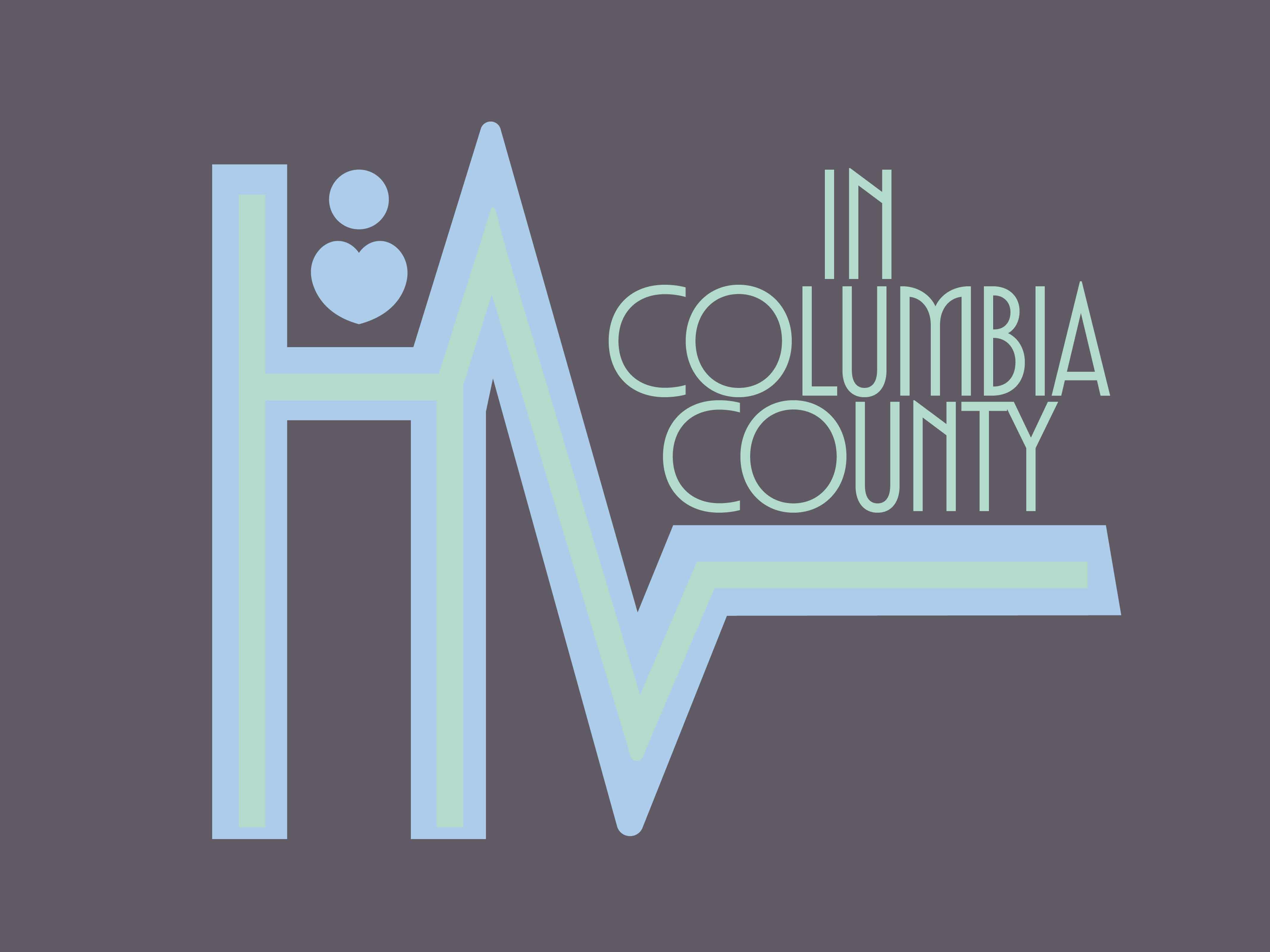 HEALTH in columbia county simple logo