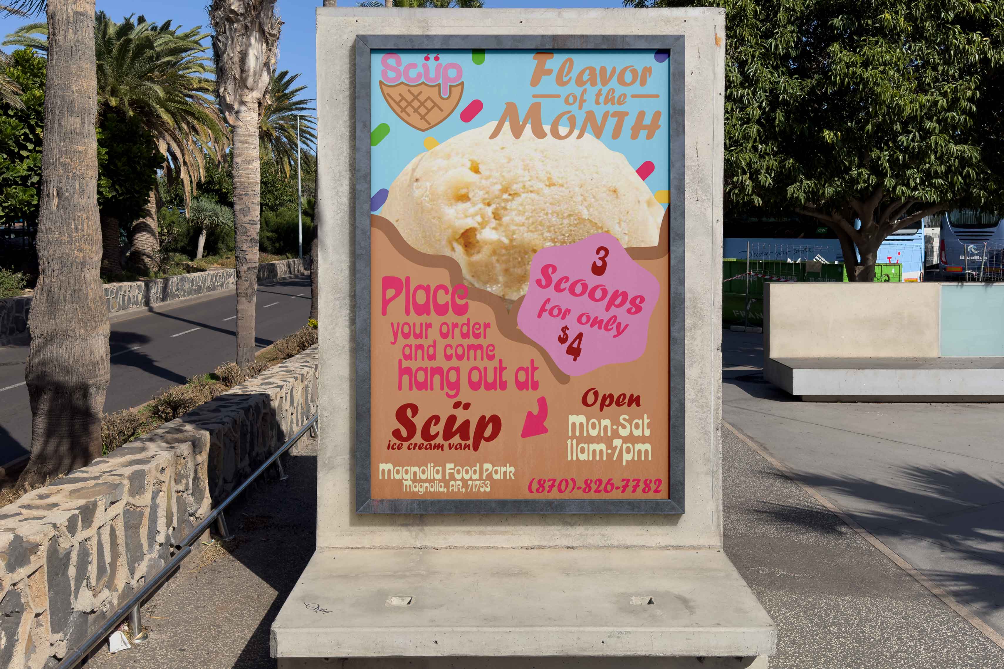 mockup of scup poster